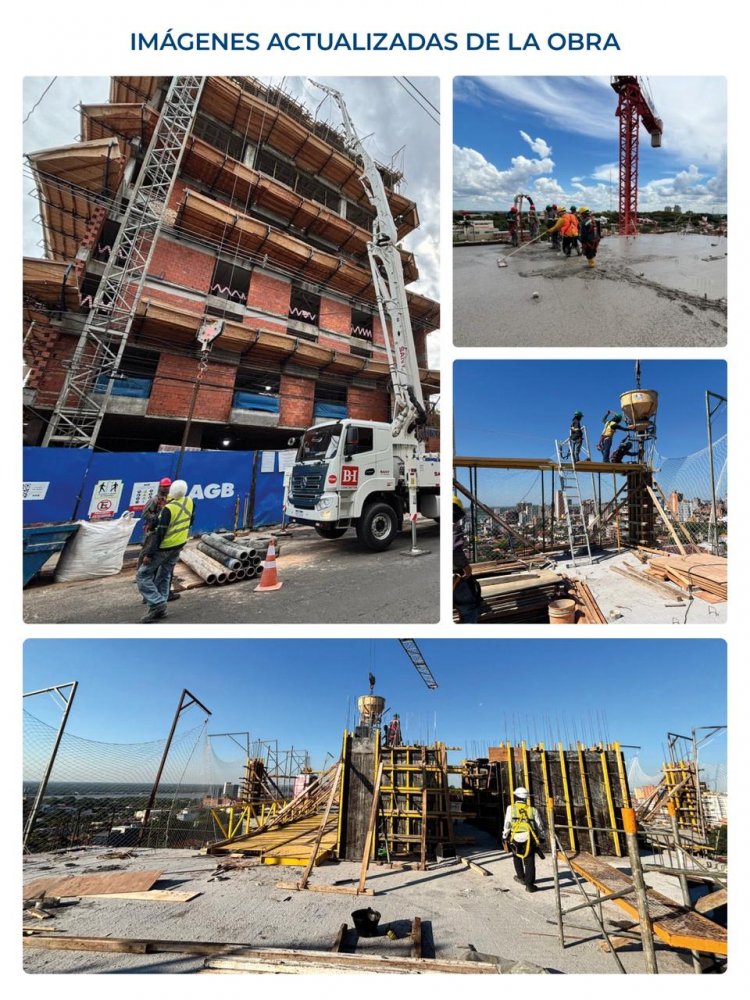 Fotografias avance de obras Torre Jejui